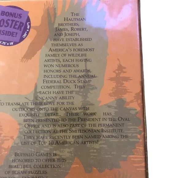 Hautman Brothers Collection Puzzle 1000 Pieces NEW Sealed Black Bay Moose - Picture 11 of 14